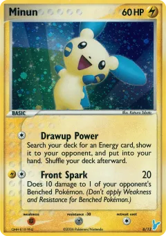 Minun Common card from EX Trainer Kit 2 Minun