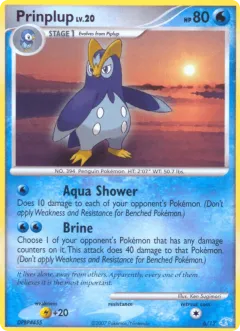Prinplup Common card from DP Trainer Kit Manaphy