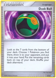 Dusk Ball Common card from DP Trainer Kit Manaphy