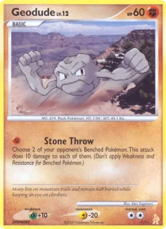 Geodude Common card from DP Trainer Kit Lucario