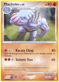 Machoke Common card from DP Trainer Kit Lucario