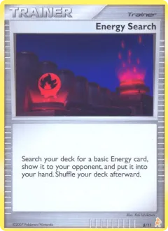 Energy Search Common card from DP Trainer Kit Lucario