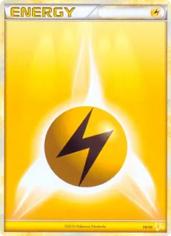 Lightning Energy Common card from HGSS Trainer Kit Raichu