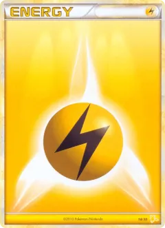 Lightning Energy Common card from HGSS Trainer Kit Raichu
