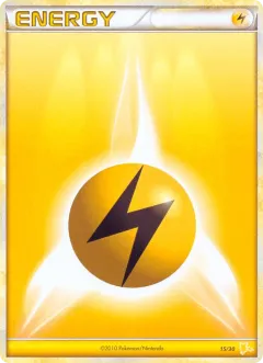 Lightning Energy Common card from HGSS Trainer Kit Raichu