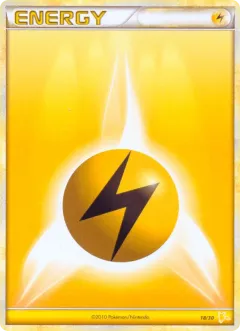 Lightning Energy Common card from HGSS Trainer Kit Raichu
