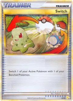 Switch Common card from HGSS Trainer Kit Raichu