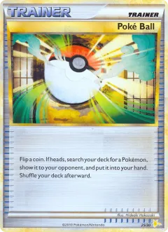 Poké Ball Common card from HGSS Trainer Kit Raichu