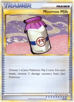 Moomoo Milk Common card from HGSS Trainer Kit Raichu