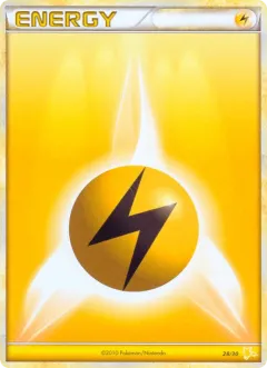 Lightning Energy Common card from HGSS Trainer Kit Raichu