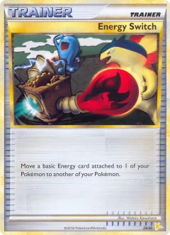 Energy Switch Common card from HGSS Trainer Kit Raichu