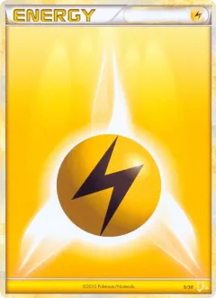 Lightning Energy Common card from HGSS Trainer Kit Raichu
