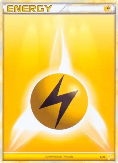 Lightning Energy Common card from HGSS Trainer Kit Raichu