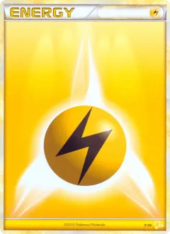 Lightning Energy Common card from HGSS Trainer Kit Raichu