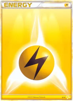 Lightning Energy Common card from HGSS Trainer Kit Raichu