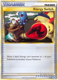 Energy Switch Common card from HGSS Trainer Kit Gyarados