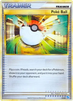 Poké Ball Common card from HGSS Trainer Kit Gyarados
