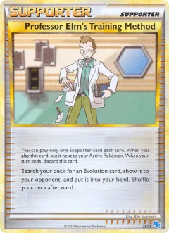 Professor Elm's Training Method Common card from HGSS Trainer Kit Gyarados