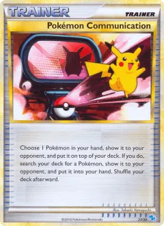 Pokémon Communication Common card from HGSS Trainer Kit Gyarados