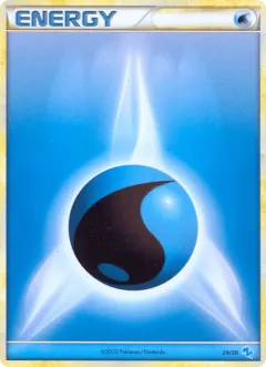 Water Energy Common card from HGSS Trainer Kit Gyarados
