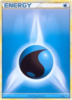 Water Energy Common card from HGSS Trainer Kit Gyarados