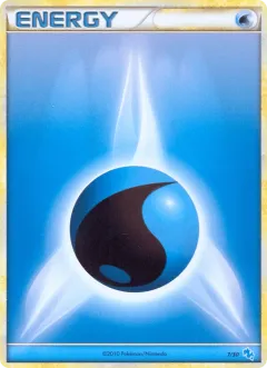 Water Energy Common card from HGSS Trainer Kit Gyarados