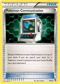 Pokémon Communication Common card from BW Trainer Kit Zoroark