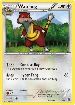 Watchog Common card from BW Trainer Kit Zoroark
