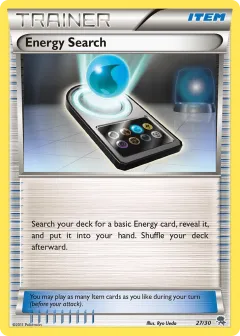 Energy Search Common card from BW Trainer Kit Zoroark