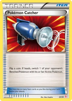 Pokémon Catcher Common card from XY Trainer Kit Sylveon