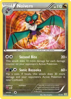 Noivern Common card from XY Trainer Kit Noivern