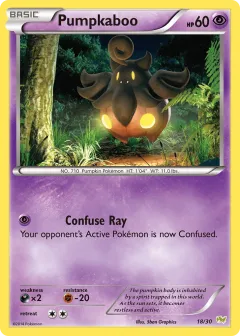 Pumpkaboo Common card from XY Trainer Kit Noivern