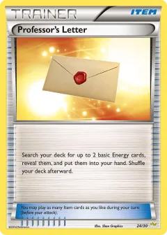 Professor's Letter Common card from XY Trainer Kit Noivern