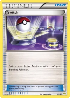Switch Common card from XY Trainer Kit Noivern