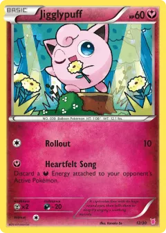 Jigglypuff Common card from XY Trainer Kit Wigglytuff