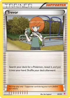 Trevor Common card from XY Trainer Kit Wigglytuff