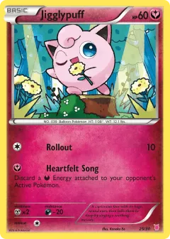 Jigglypuff Common card from XY Trainer Kit Wigglytuff