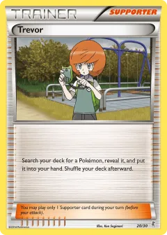 Trevor Common card from XY Trainer Kit Bisharp