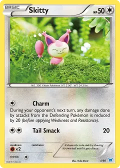 Skitty Common card from XY Trainer Kit Latios