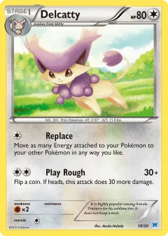 Delcatty Common card from XY Trainer Kit Latios