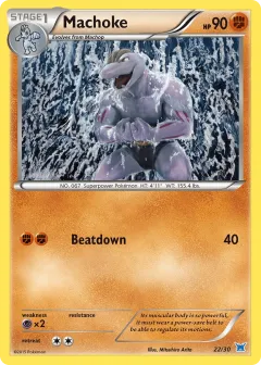 Machoke Common card from XY Trainer Kit Latios