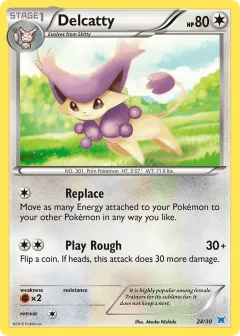 Delcatty Common card from XY Trainer Kit Latios