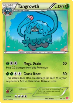 Tangrowth Common card from XY Trainer Kit Latias