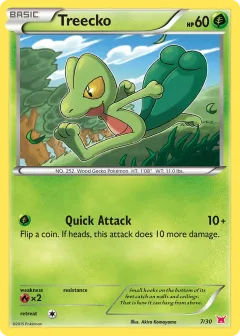 Treecko Common card from XY Trainer Kit Latias