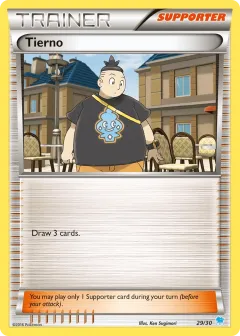 Tierno Common card from XY Trainer Kit Suicune