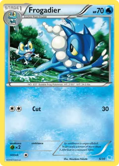 Frogadier Common card from XY Trainer Kit Suicune
