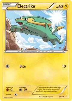 Electrike Common card from XY Trainer Kit Pikachu Libre