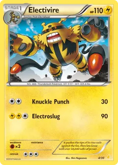 Electivire Common card from XY Trainer Kit Pikachu Libre