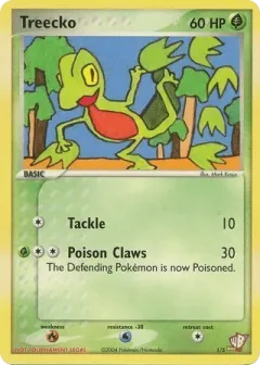 Treecko Promo and other card from Poké Card Creator Pack