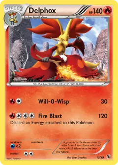 Delphox Promo and other card from Kalos Starter Set